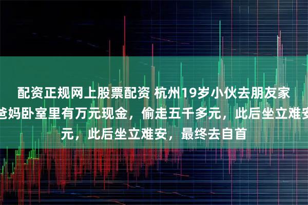 配资正规网上股票配资 杭州19岁小伙去朋友家玩，听说朋友爸妈卧室里有万元现金，偷走五千多元，此后坐立难安，最终去自首
